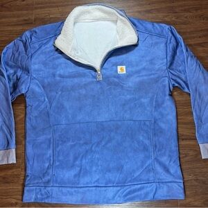 Carhartt Men's Blue Zip-Up Sweater